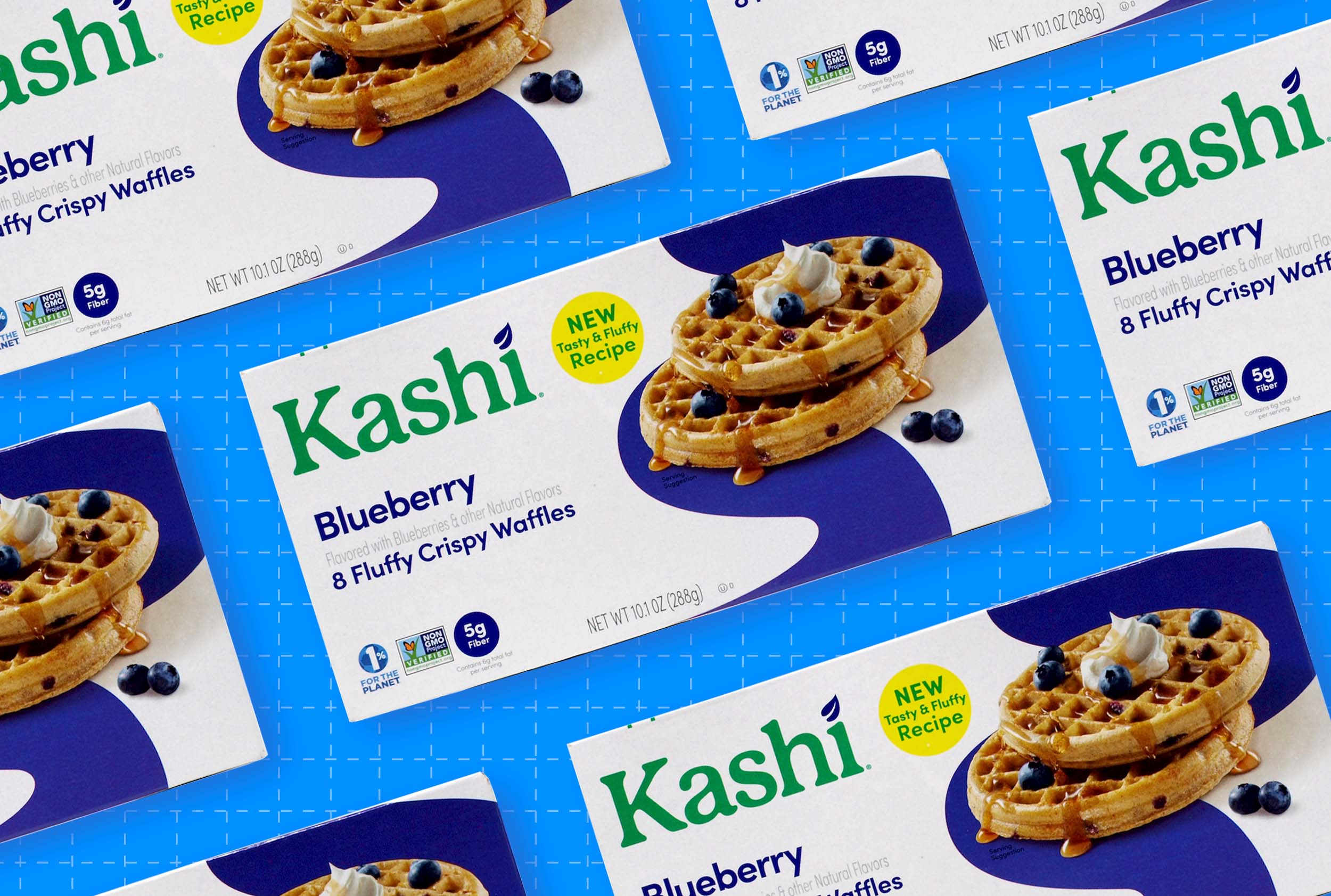 Redesign of the Month Kashi Waffles